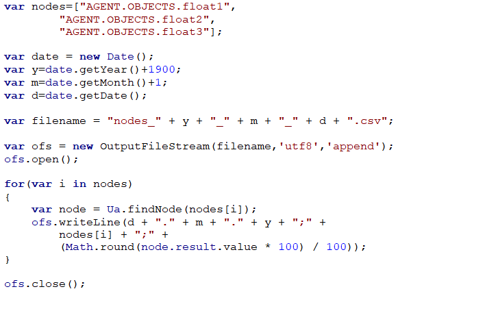 i005 csv report script